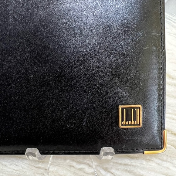 Dunhill Black Bifold Leather Compact Wallet - Picture 2 of 14